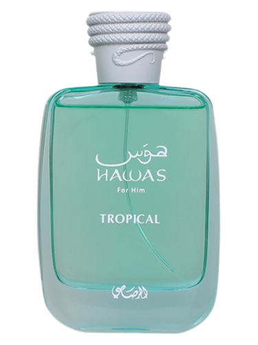 Rasasi Hawas Tropical fragrance bottle – reference image for decant samples at CologneCove